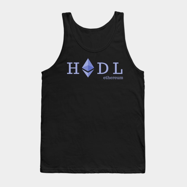 Ethereum - HODL - Cryptocurrency apparel Tank Top by Room Thirty Four